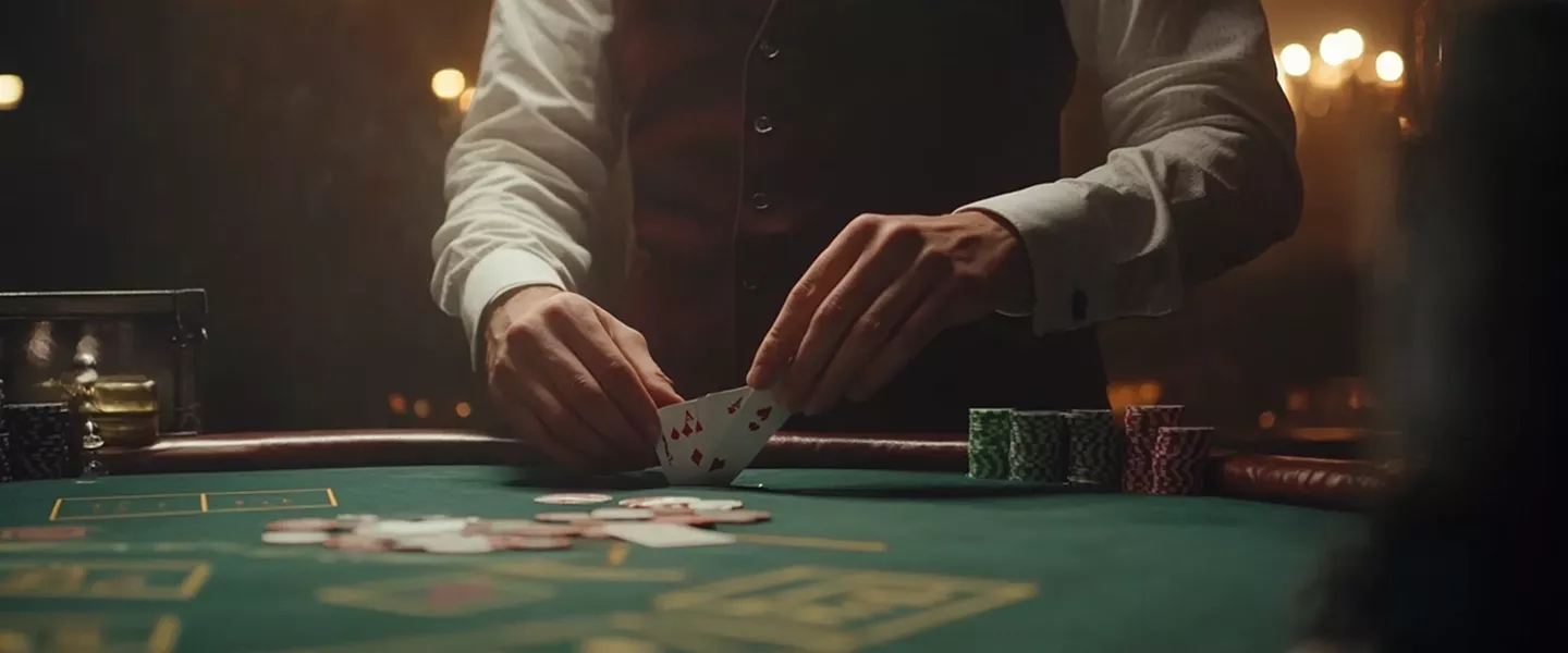 blackjack card dealer