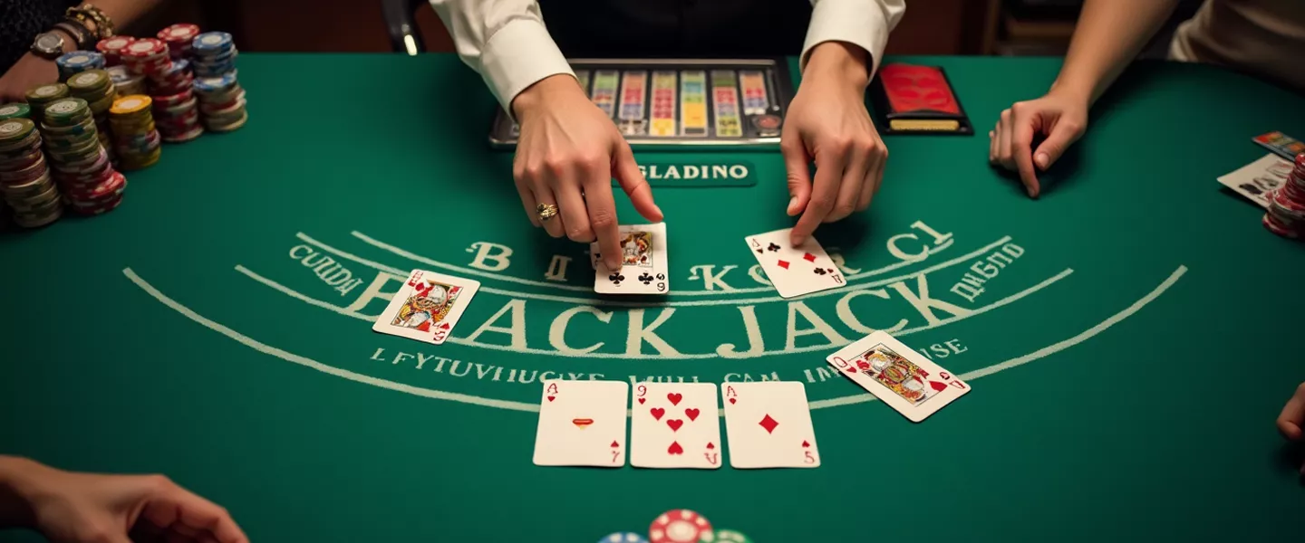 blackjack card dealer
